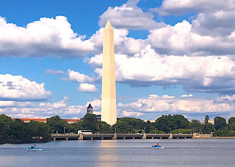The Washington Monument was the world